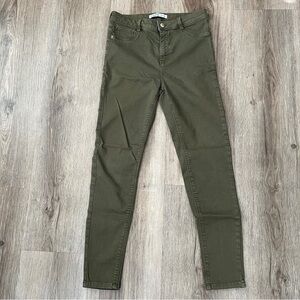Zara Women’s Olive Green Skinny Jeans